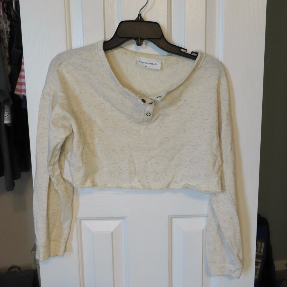 Painted Threads Off-White Top